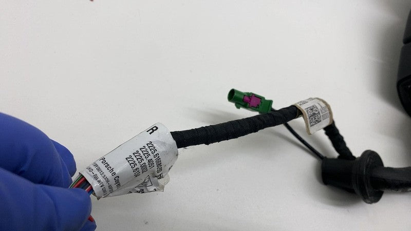 2225.6166BG5D ⭕ 19-23 Cayenne Right Power Folding Door Mirror w/ Blind Spot Blue RH (No Glass)