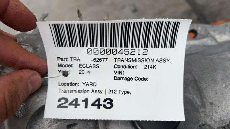 ⭕ 12-13 Mercedes E350 Auto A/T 3.5L E-Class 7-Speed Automatic Transmis