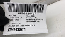 Rear Door TESLA MODEL 3 Right 22