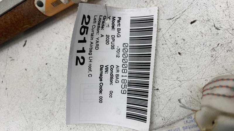 ⭕ 2014-2026 RAM 3500 Driver Left Side Roof Curtain Airbag Air Bag LH 6