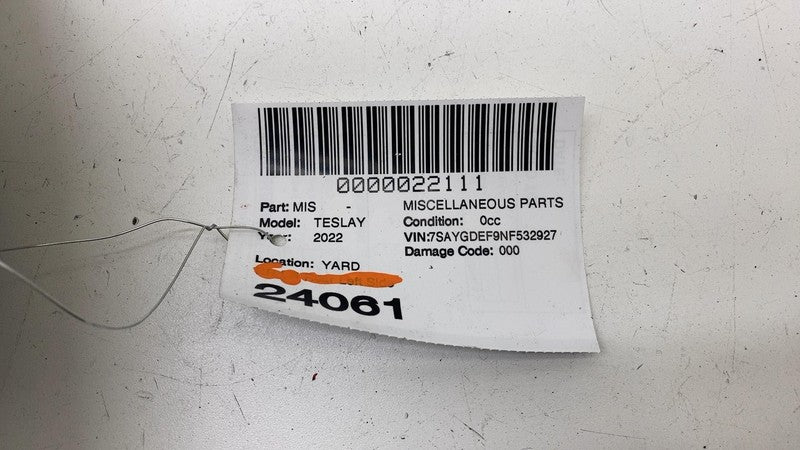 1494607 00 C ⭕ 2020-2022 Tesla Model Y Passenger Side B-Pillar Upper Trim Cover 1494607-00-C