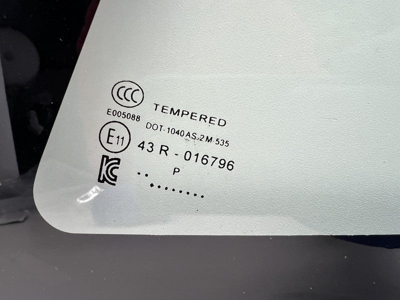 1098757-00-F ⭕ 2017-2020 Tesla Model 3 Rear Corner Window Quarter Glass Left LH 1098757-00-F