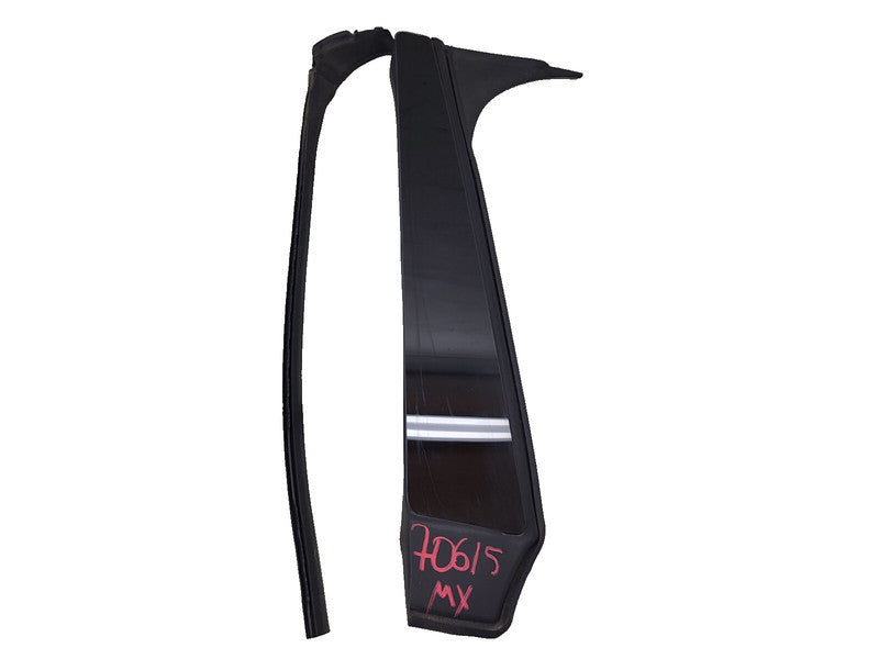 1032364 00 C ⭕ 16-20 Tesla Model X Right B-Pillar Applique Glass w/ Rubber Seal 1032364-00-C