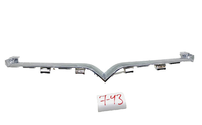 1065233-00-D ⭕ 16-20 Tesla Model S Front Upper Bumper Chrome Grille V-Bar Trim 1065233-00-D