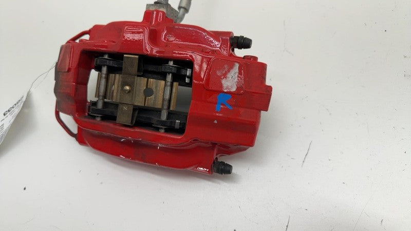 ⭕ 12-20 Tesla Model S Rear Passenger Side Caliper Red w/ Brake Hose Li