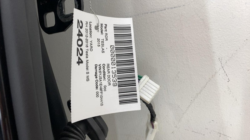 ⭕ 2012-2015 Tesla Model S Rear Passenger Side Door Shell Panel Right B
