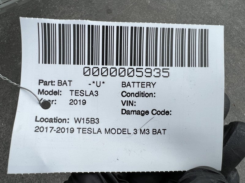 1091596-00-G 2017-2020 Tesla Model 3 M3 Battery Module Long Range RWD 41k ml 1091596-00-G