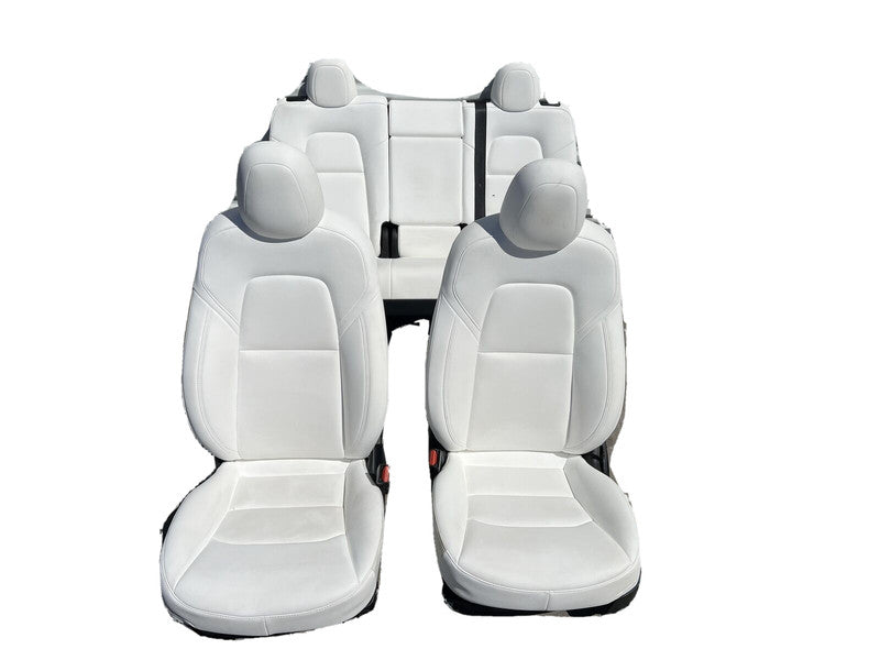⭕ 2020-2022 Tesla Model Y Complete Front & Rear Interior Seat Cushion Assy White