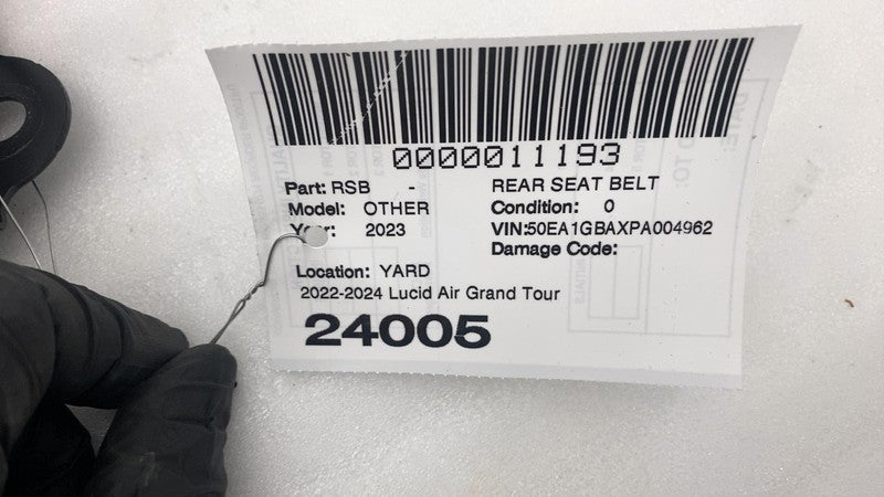 ⭕22-24 Lucid Air Grand Touring Rear Left/Right Seat Belt & Retractor P