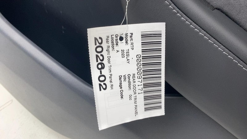 ⭕20-24 Tesla Model Y Rear Right Interior Door Panel Trim Card Cover 14