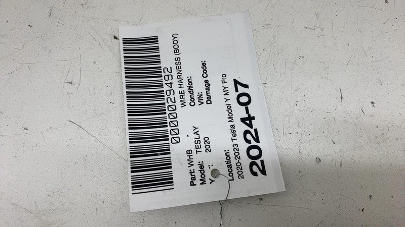 ⭕20-23 Tesla Model Y Front Main Body Wiring Harness Cable Wire Loom 15