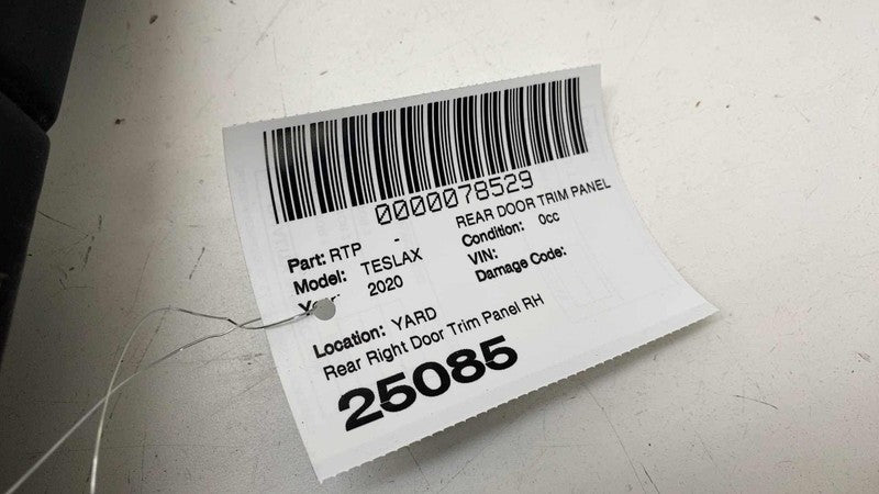 ⭕ 2016-2020 Tesla Model X MX Rear Right Side Interior Door Panel Trim Card Cover