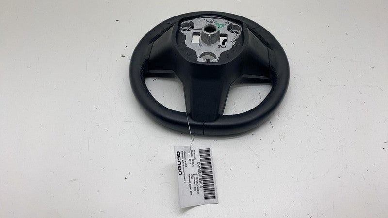 1105324 00 E ⭕ 2017-2020 Tesla Model 3 M3 Steering Wheel Leather Black Assembly 1105324-00-E