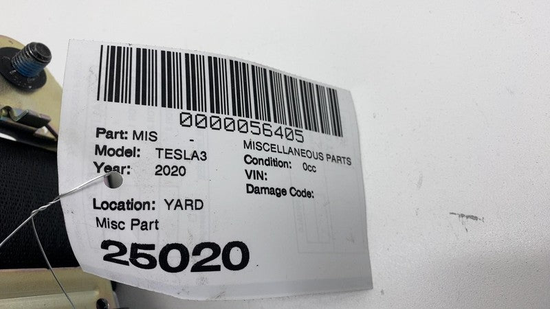 108128101F 17-23 Tesla Model 3 Rear Left = Right 2nd Row Seat Belt & Retractor 1081281-01-F
