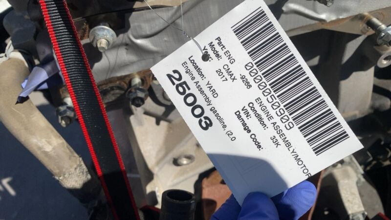 DS7E-6059-EB 2013-2018 Ford C-Max Engine 2.0L Gasoline Hybrid Assy (8th VIN = U) 33k Miles
