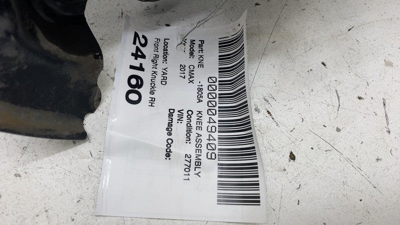 BV61 3K170 CND 2013-2018 Ford C-Max Front Passenger Spindle Knuckle w/ Dust Shield & Hub Right