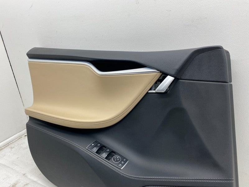 600607120L ⭕ 12-20 Model S Front Driver Side Interior Door Trim Panel Left OEM 6006071-20-L