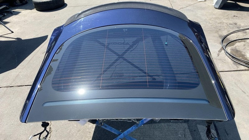 ⭕12-15 Model S Liftgate Trunk Lid Tailgate Hatch Shell Blue PMMB w/ Window Glass