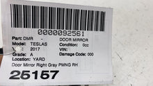 ⭕ 2016-2020 Tesla Model S Front Right Exterior Rear-View Door Mirror Gray PMNG