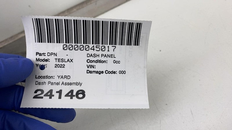 2021-2023 Tesla Model X MX Front Dashboard Upper Panel Black Dash Boar