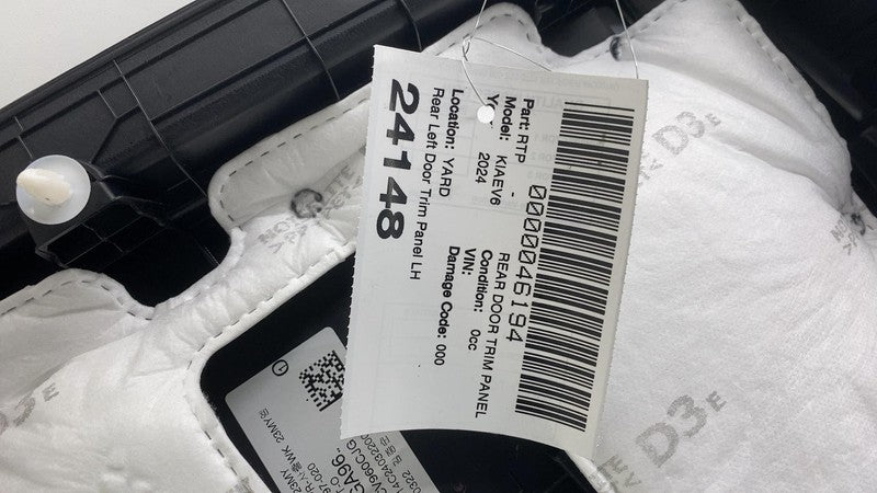 83301-CV960 2022-2024 Kia EV6 Rear Driver Side Interior Door Panel Trim Cover Left LH Black