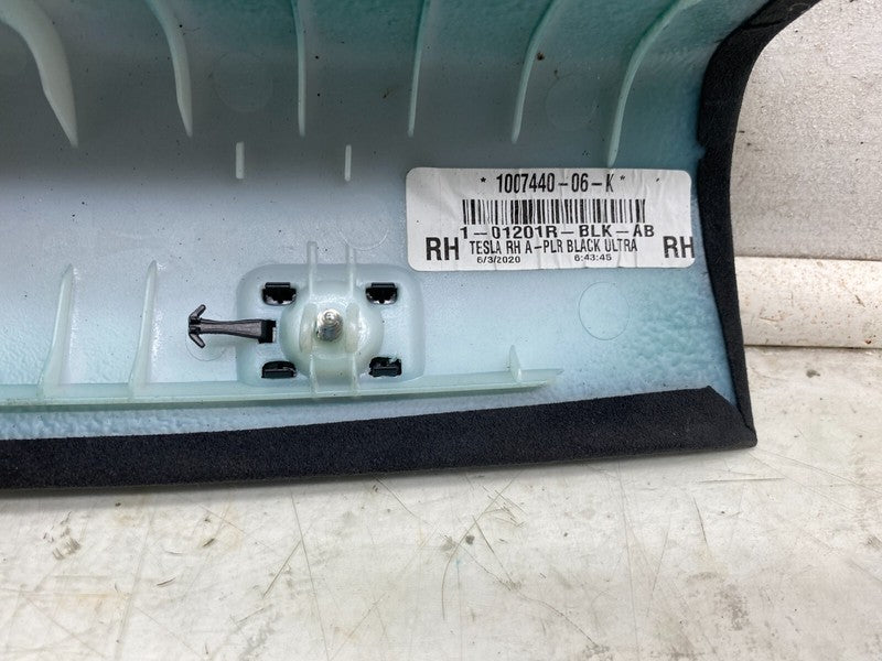 ⭕ 12-20 Model S Front Left & Right A-Pillar Upper Trim 1007440-06-K/10