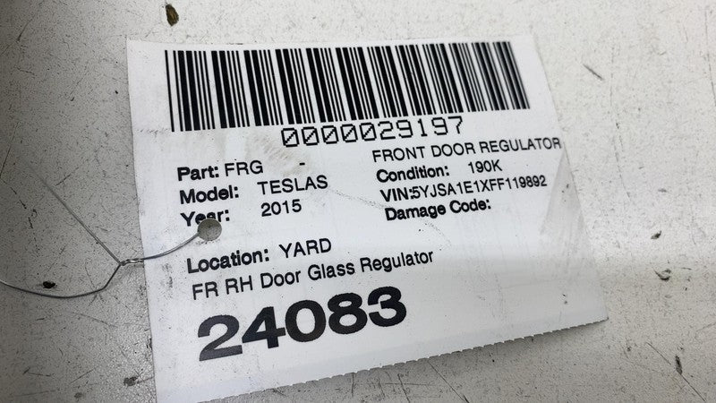 ⭕ 2012-2020 Tesla Model S Front Right Door Window Regulator & Motor 60