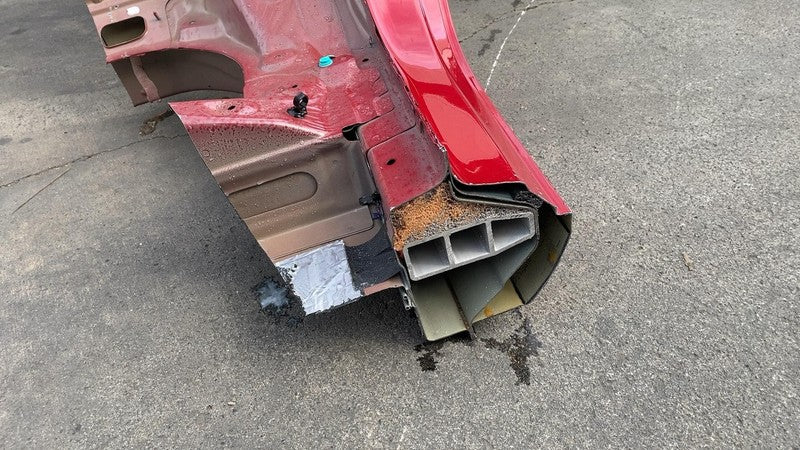 ⭕ 2017-2020 Tesla Model 3 Rear Left Quarter Panel Structural Frame Cut Red PPMR