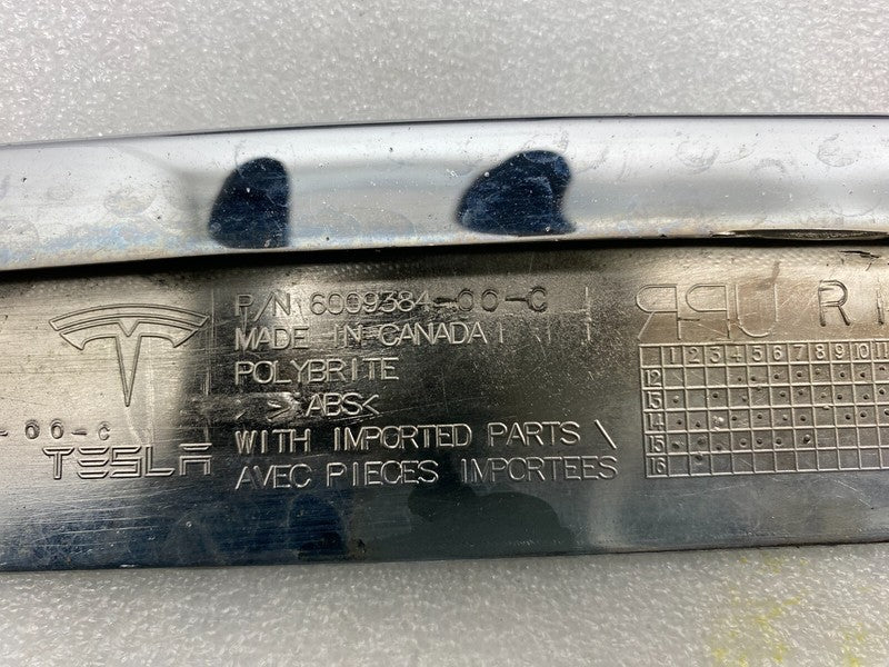 600938400C ⭕ 12-15 Model S Front Right Bumper Fog Lamp Upper Louvre Trim Panel 6009384-00-C
