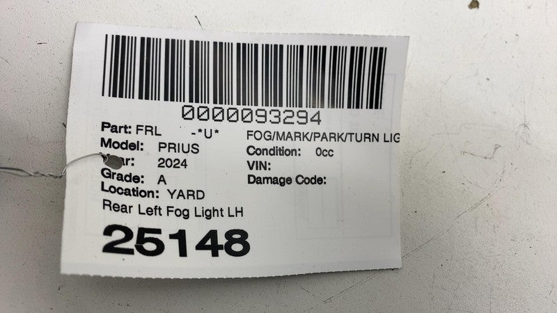 ⭕ 23-24 Toyota Prius Rear Left Bumper Back Up Light Reflector Lamp 816