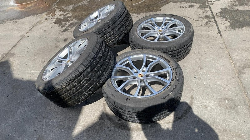 4N0 909 144 H ⭕2019-2024 Porsche Cayenne SET of 4 Front & Rear Wheel Rim 10 Bent Spoke w/ Tire