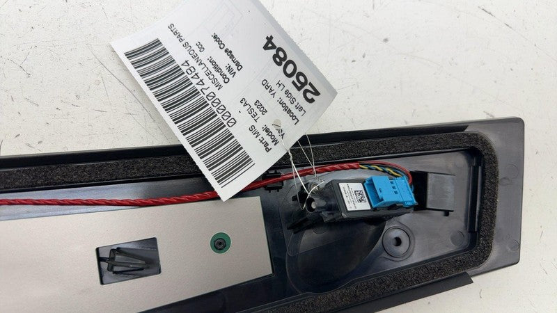 110043700E ⭕ 2017-2023 Tesla Model 3 Left B-Pillar Applique Glass Trim Molding 1100437-00-E