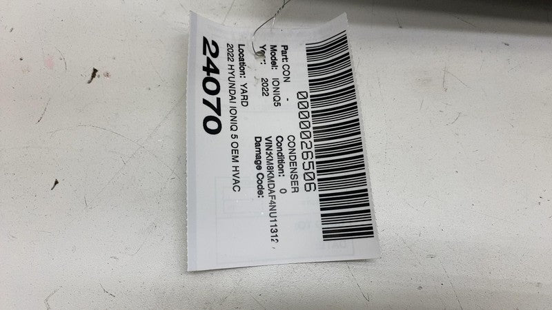 ⭕ 2022 Hyundai Ioniq 5 HVAC A/C Condenser Refrigerant w/ 3 Way Valve 9