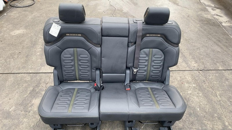 2022 2023 2024 Rivian R1S Rear Left and Right 2nd Row Leather Seat Assembly