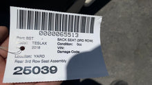 ⭕ 2016-2020 Tesla Model X Rear Left & Right 3rd Row Seat Leather White Assembly