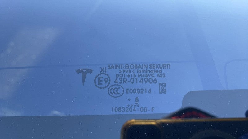 ⭕ 17-20 Model 3 M3 Rear Trunk Panoramic Sun Roof Glass Back Section 10