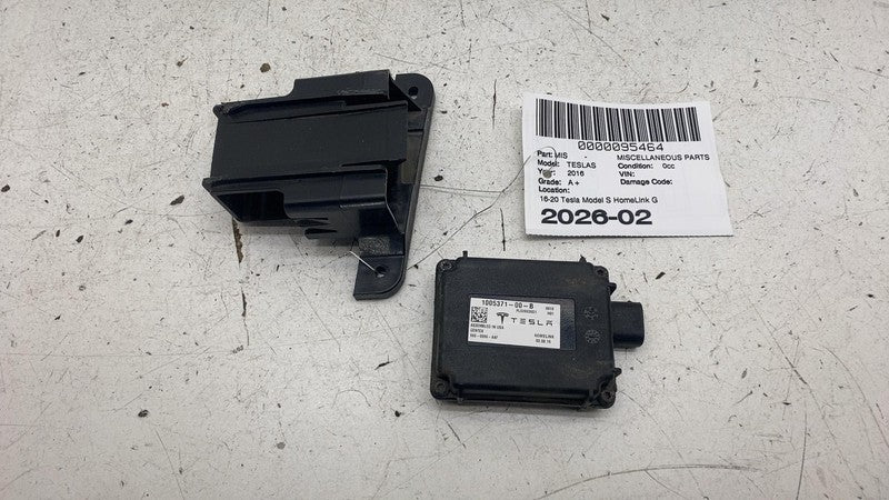 ⭕ 12-17 Tesla Model S HomeLink Garage Opener Control Module w/ Bracket 1005371-0