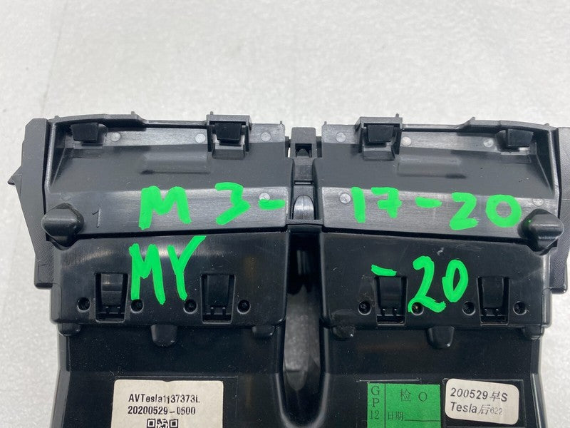 ⭕ 2017-2023 Tesla Model 3 M3 Y MY Center Console Air Vent Grille Assembly OEM