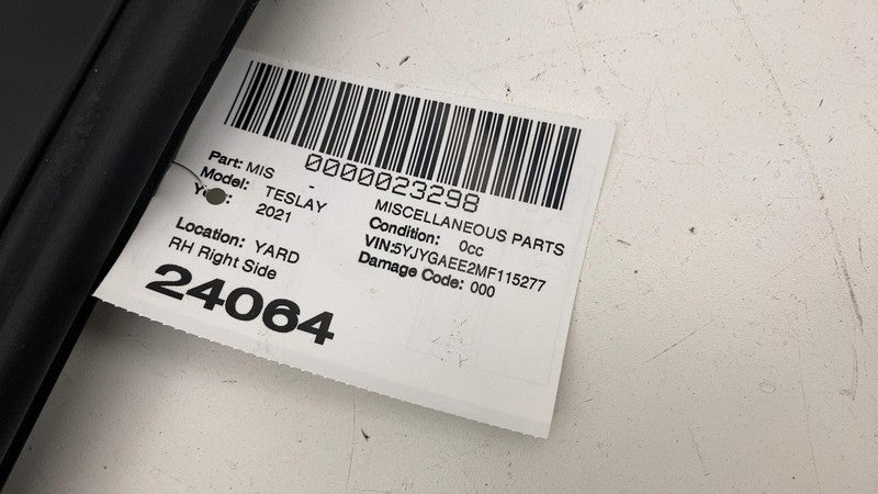 ⭕ 20-23 Model Y Left Exterior B-Pillar Applique Glass Trim LH AP3 1506