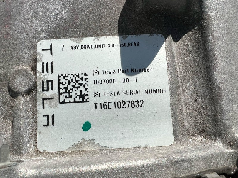 2016-2020 Tesla Model X S Engine Motor Rear Drive Unit W/ Subframe 103