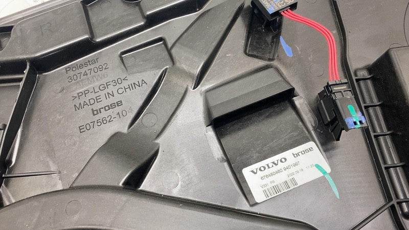 30747092 ⭕ 2021-2023 Polestar 2 Front Right Side Door Window Regulator & Carrier 30747092
