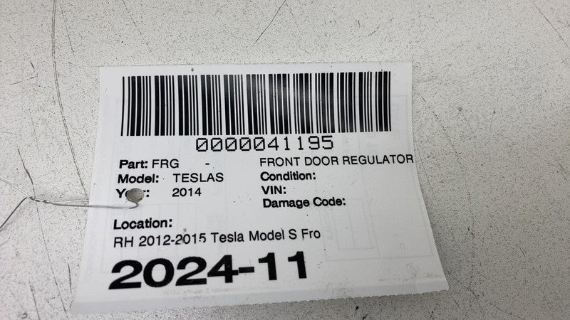 ⭕ 2012-2020 Tesla Model S Front Right Door Window Regulator & Motor 60