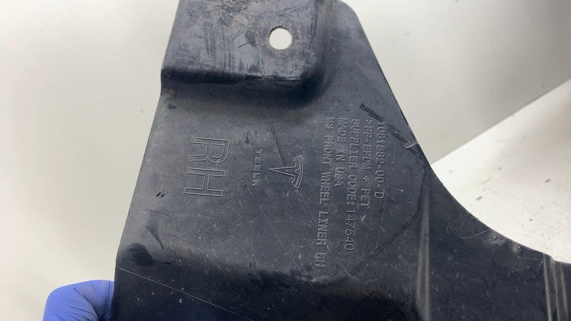 108158200D ⭕ 18-23 Tesla Model 3 Front Right Wheel Fender Liner Splash Shield 1081582-00-D