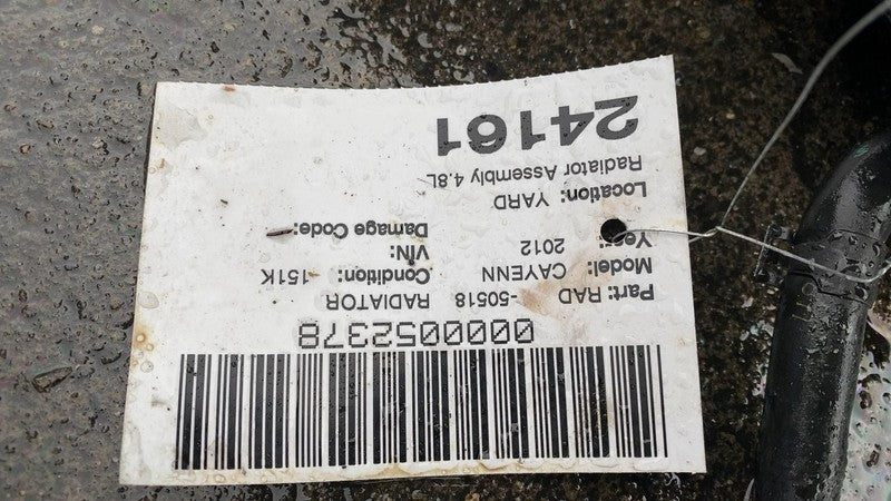 7P0121203D ⭕ 2011-2018 Porsche Cayenne Engine Radiator Cooling Fan Motor A/C Condenser Assy