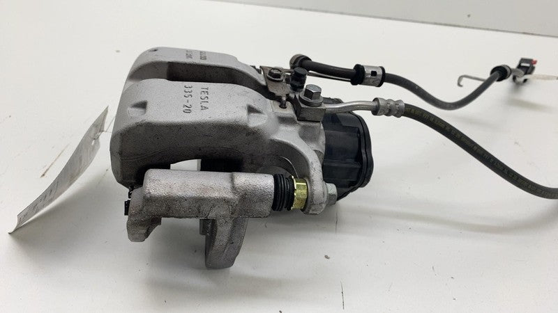 1044623-00-J ⭕ 2017-2025 Tesla Model 3 Rear Left Caliper w/ Brake Line Hose BASE 1044623-00-J