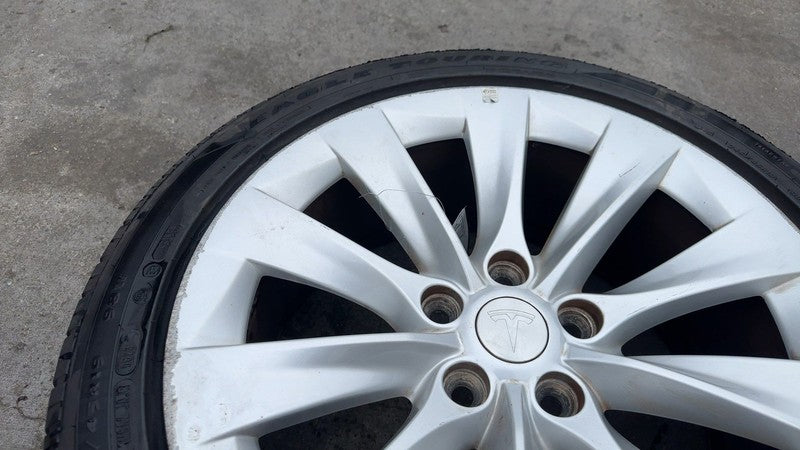 ⭕ 16-20 Model S MS Wheel Rim 19x8.0+40MM + Goodyear Tire 245/45R19 105