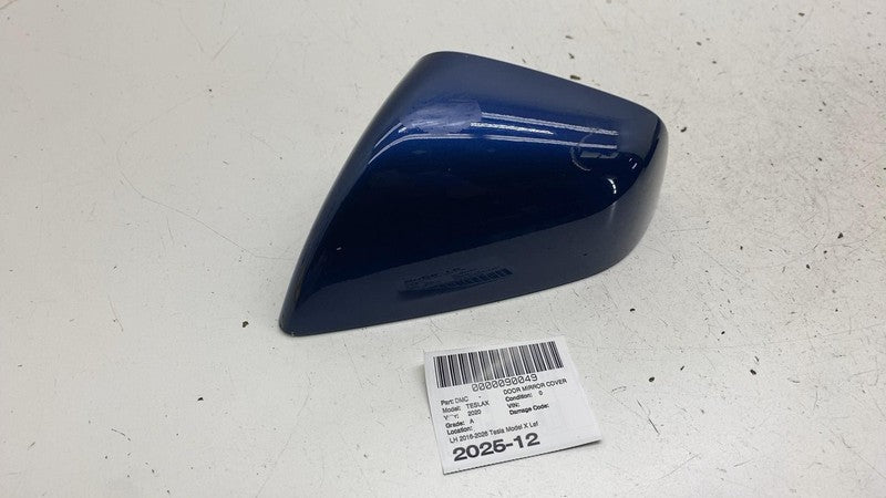 ⭕ 16-26 Tesla Model X Driver Side Mirror Cap Cover Left Blue PPSB 1054