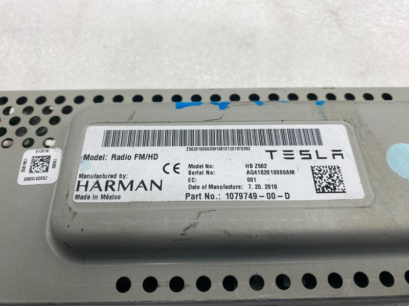 1079749 00 D ⭕ 2017-2023 Model 3 Harman Becker FM HD Audio Radio Receiver Module 1079749-00-D