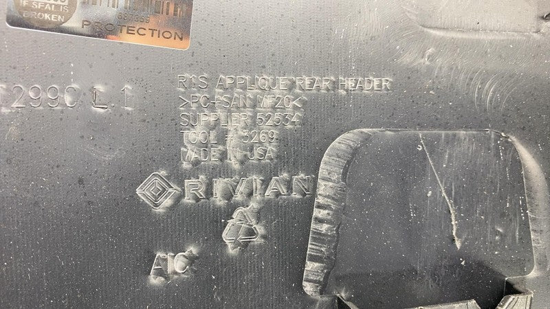 PT00012990-L 2022-2024 Rivian R1S  Rear Overhead Shark Fin Roof Antenna + Applique & Module