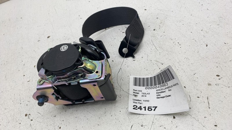 1081281 01 D 2017-2023 Tesla Model 3 M3 Rear Left or Right 2nd Row Seatbelt Retractor LH = RH